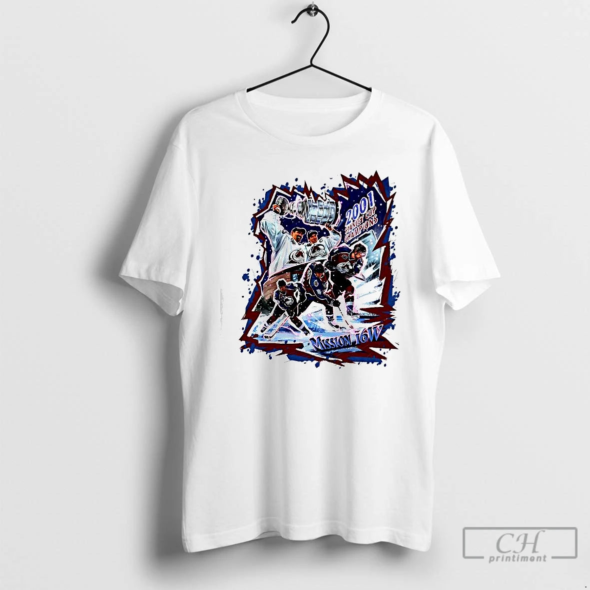 Premium Colorado Avalanche 2001 Stanley Cup Champions Mission 16w Graphic T-Shirts, Hoodie, Sweatshirt | DripVista.com
