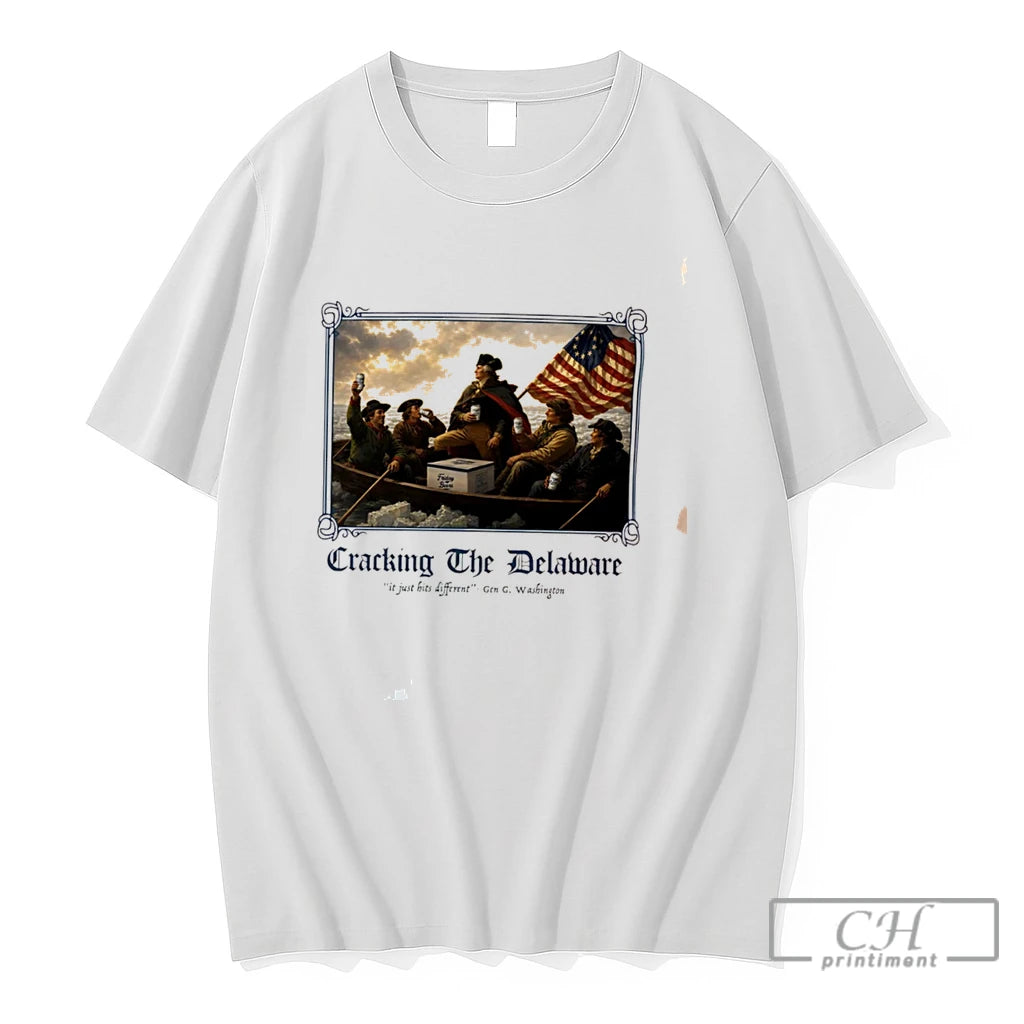 Premium Cracking The Delaware It Just Hits Different Gen G Washington Tee T Shirts Sweater