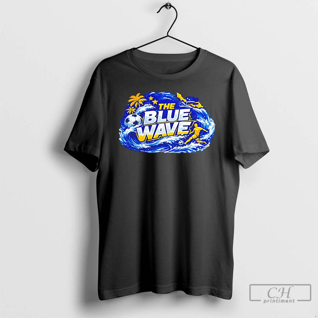 Premium Curacao The Blue Wave Soccer Tee