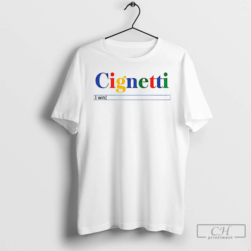 Premium Curt Cignetti Football Google I Win Cignetti I Win Search Bar T Shirts Sweater Hoodie, Sweatshirt | DripVista.com