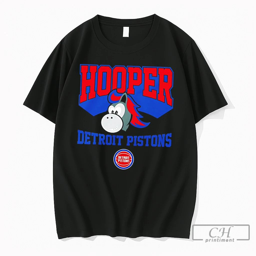 Premium Detroit Pistons Hooper The Mascot Vintage Tee