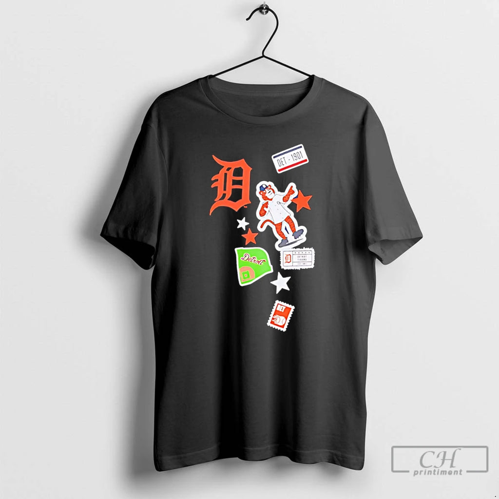 Premium Detroit Tigers City Patch 2026 Logo Tee