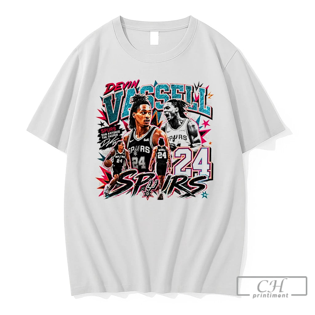 Premium Devin Vassell San Antonio Spurs Basketball Nba The Sniper Signature Graphic T Shirts Sweater