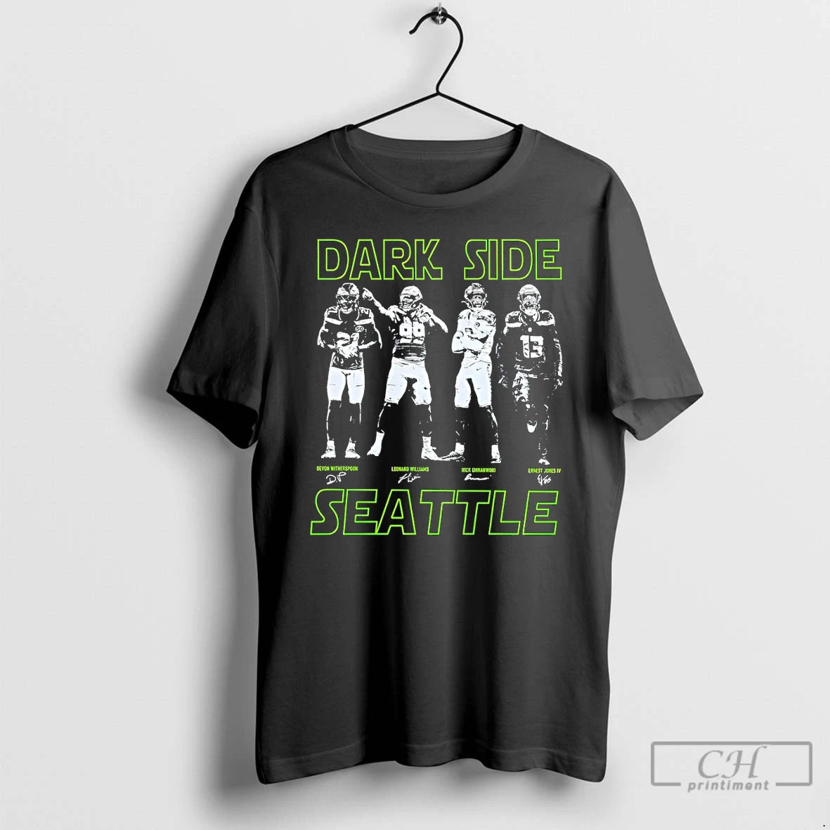 Premium Devon Witherspoon Leonard Williams Nick Emnanwori And Ernest Jones Iv Dark Side Defense Seattle T-Shirts, Hoodie,...