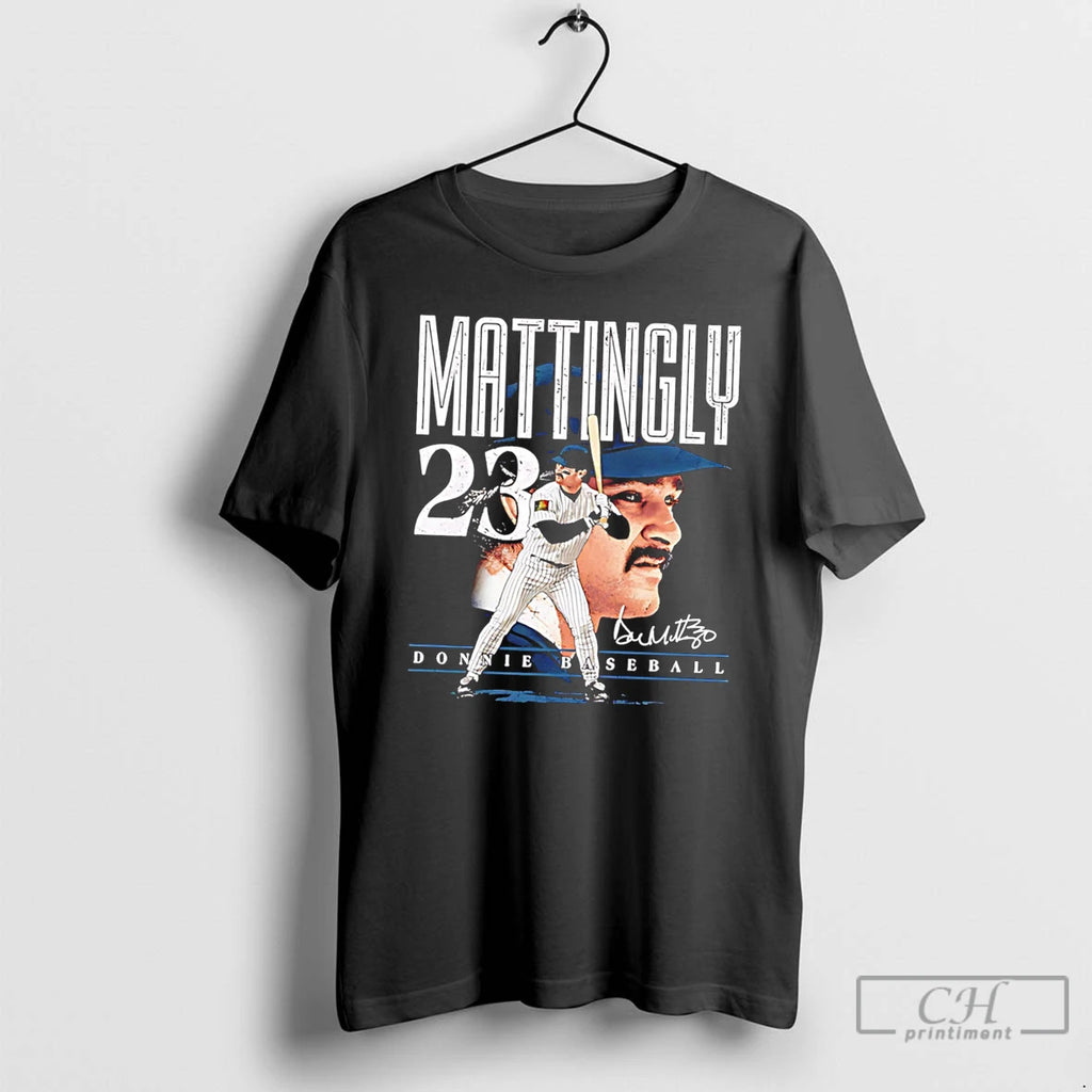 Premium Don Mattingly New York Yankees Dual Image Signature Tee