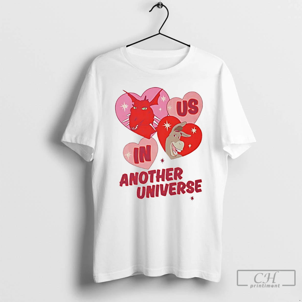 Premium Dragon And Donkey Is In Another Universe Heart Valentines T-Shirts, Hoodie, Sweatshirt | DripVista.com