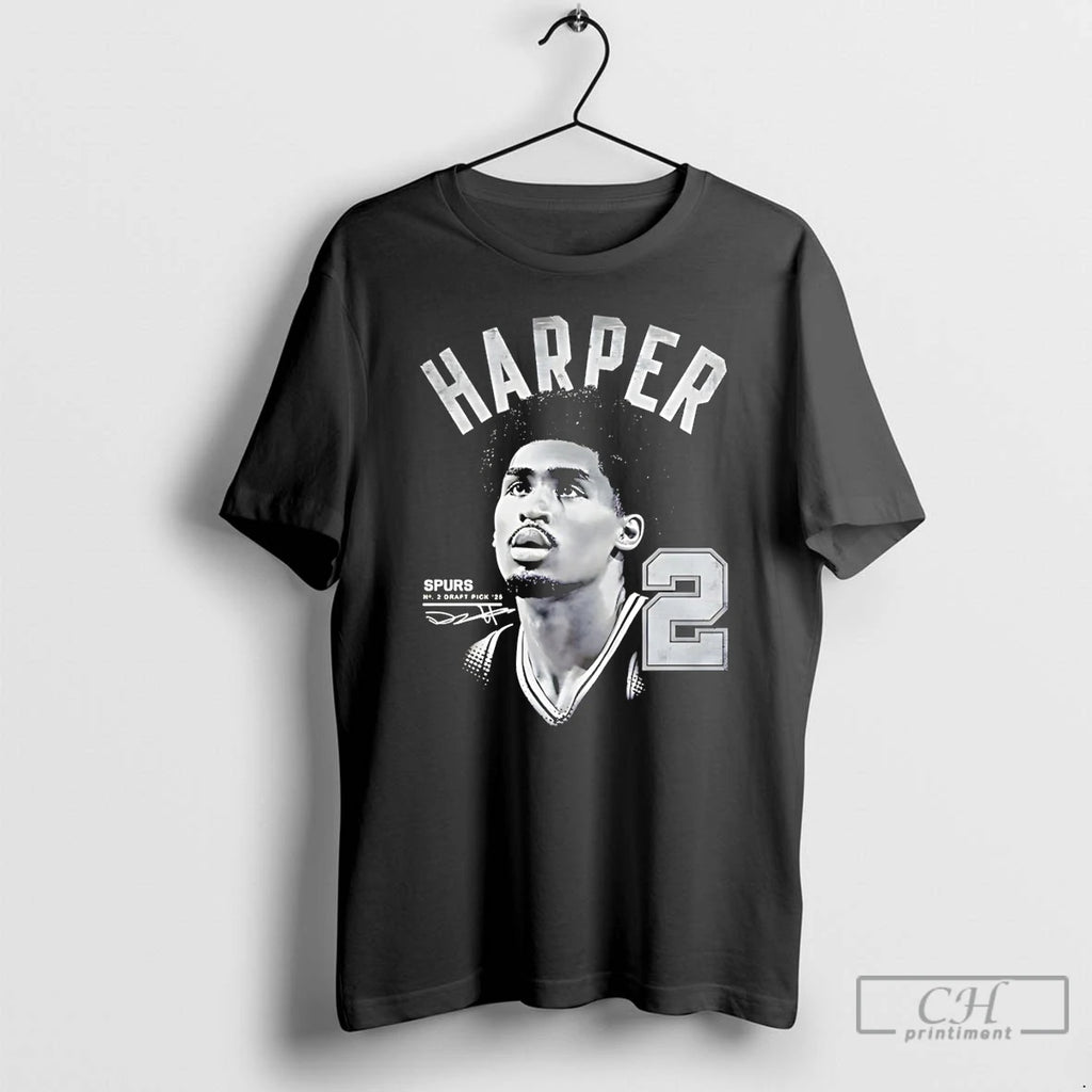 Premium Dylan Harper 2 San Antonio Spurs Basketball Draft Pick 25 Signature T Shirts Sweater