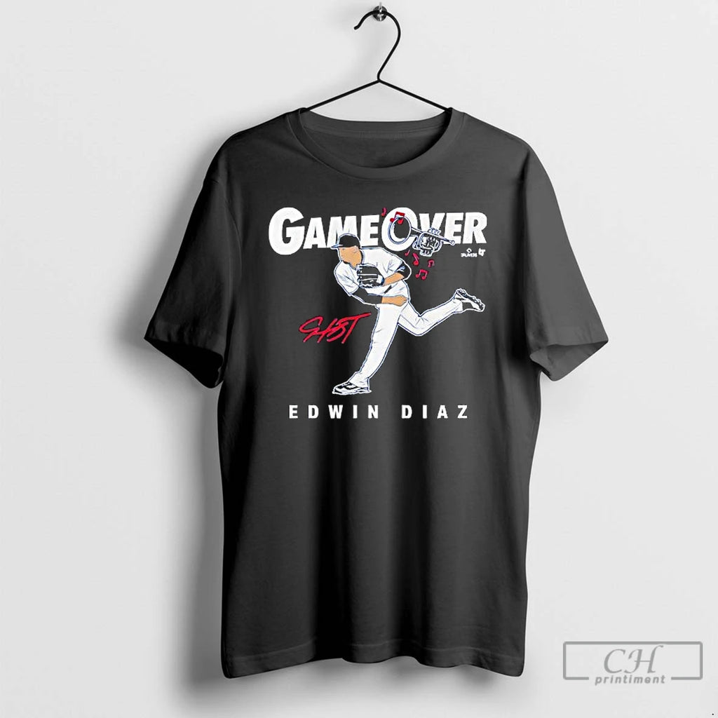 Premium Edwin Diaz Game Over Los Angeles Signature T-Shirts, Hoodie, Sweatshirt | DripVista.com