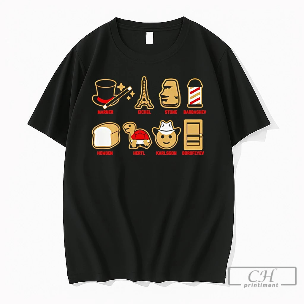 Premium Emoji Stars Marner Eichel Stone Barbashev Vegas Golden Knights Hockey Nhl 2026 T Shirts