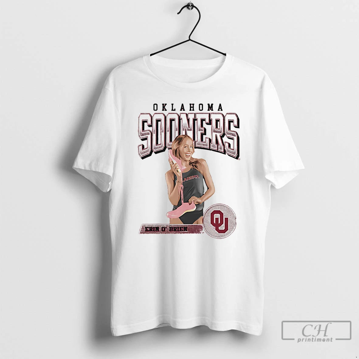Premium Erin Obrien Oklahoma Sooners Illustrated T-Shirts, Hoodie, Sweatshirt | DripVista.com
