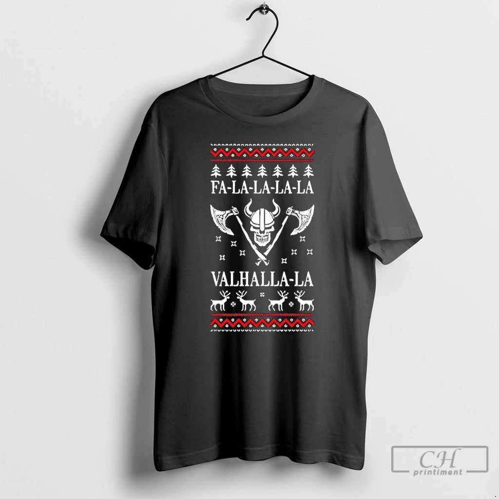 Premium Fa La La La Valhalla La Christmas T-Shirts, Hoodie, Sweatshirt | DripVista.com