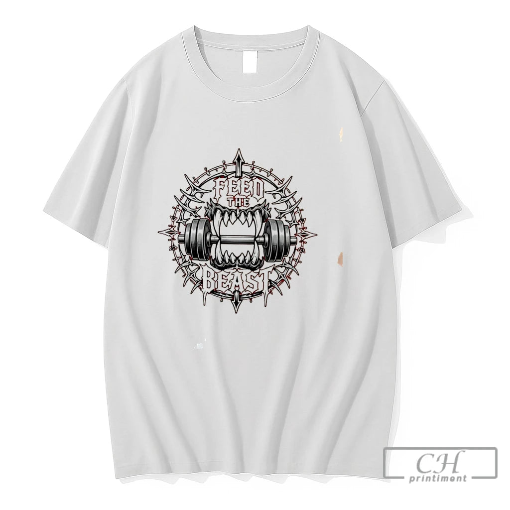 Premium Feed The Beast Illustration Tee