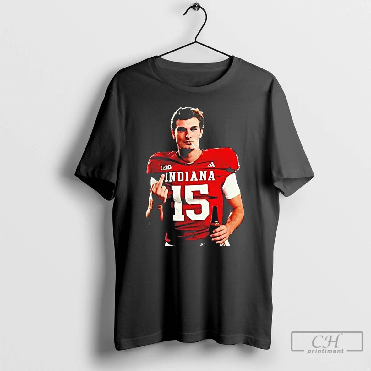 Premium Fernando Mendoza Middle Finger Smoking And Drinking Beer T-Shirts, Hoodie, Sweatshirt | DripVista.com