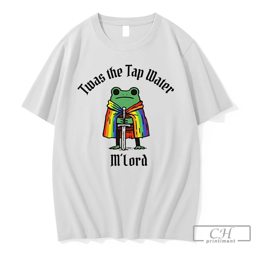 Premium Frog Knight Rainbow Cape Animal Twas The Tap Water Mlord Pride Month T Shirts