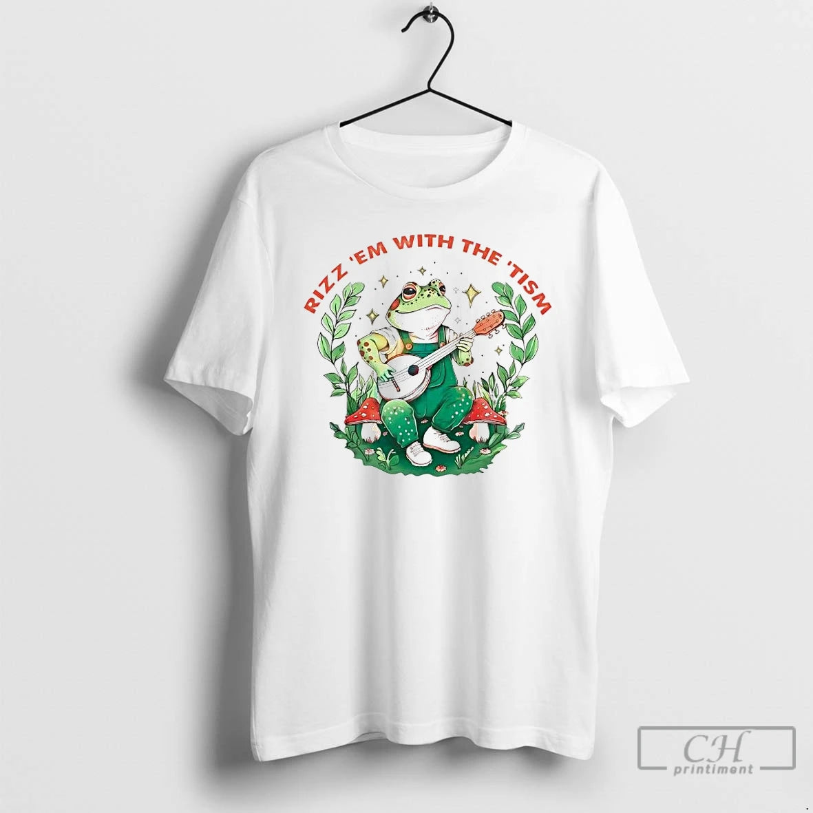 Premium Frog Rizz Em With The Tism T-Shirts, Hoodie, Sweatshirt | DripVista.com