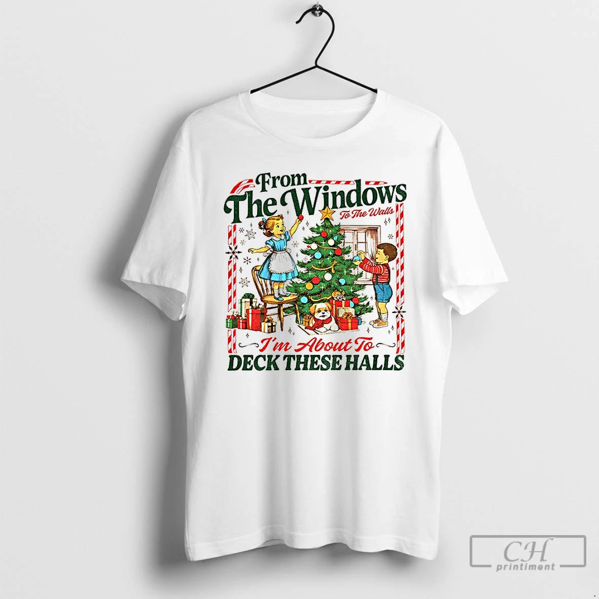 Premium From The Windows To The Walls Slogan Christmas Children Graphic T-Shirts, Hoodie, Sweatshirt | DripVista.com