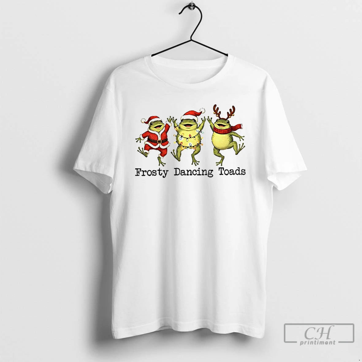 Premium Funny Frosty Dancing Toads Christmas Political T-Shirts, Hoodie, Sweatshirt | DripVista.com
