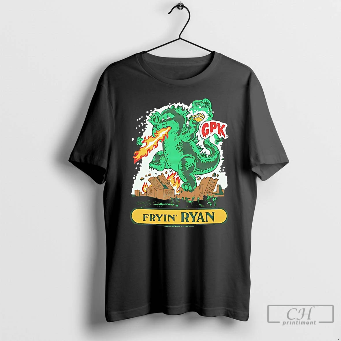 Premium Garbage Pail Kids Fryin Ryan Halloween T Shirts