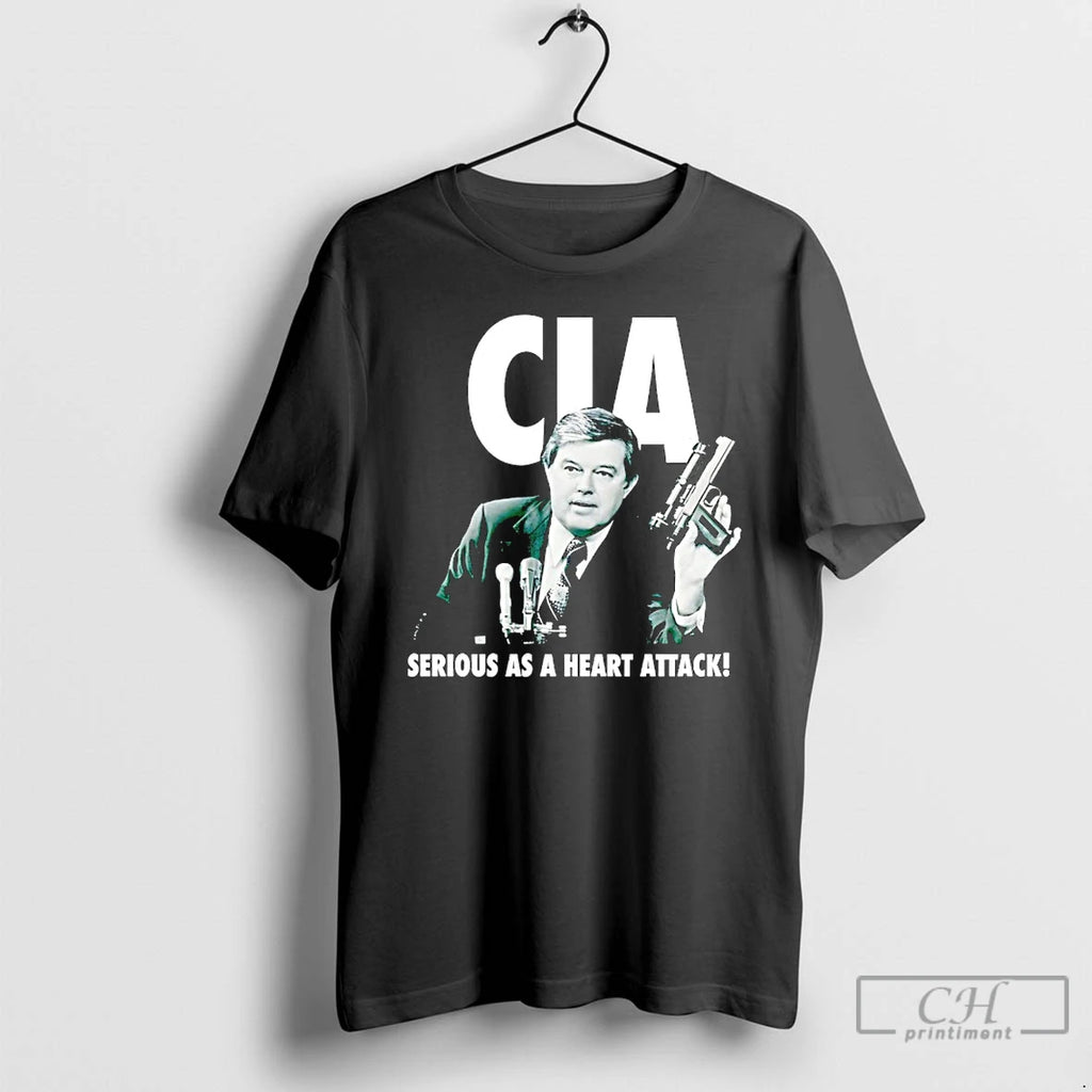 Premium George V Hansen Cia Serious As A Heart Attack T-Shirts, Hoodie, Sweatshirt | DripVista.com