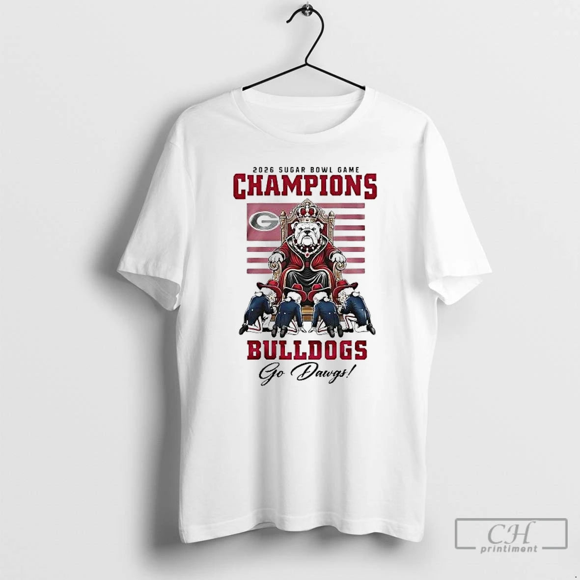 Premium Georgia Bulldogs 2026 Sugar Bowl Champions Go Dawgs Mascot King T-Shirts, Hoodie, Sweatshirt | DripVista.com