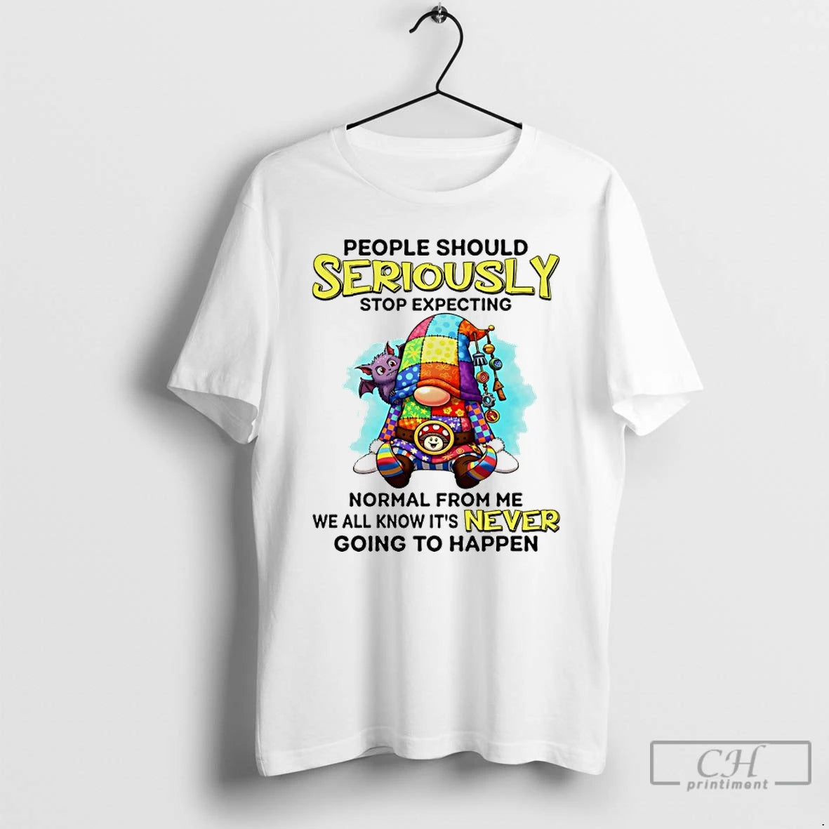Premium Gnome People Should Seriously Stop Expecting Normal From Me T-Shirts, Hoodie, Sweatshirt | DripVista.com