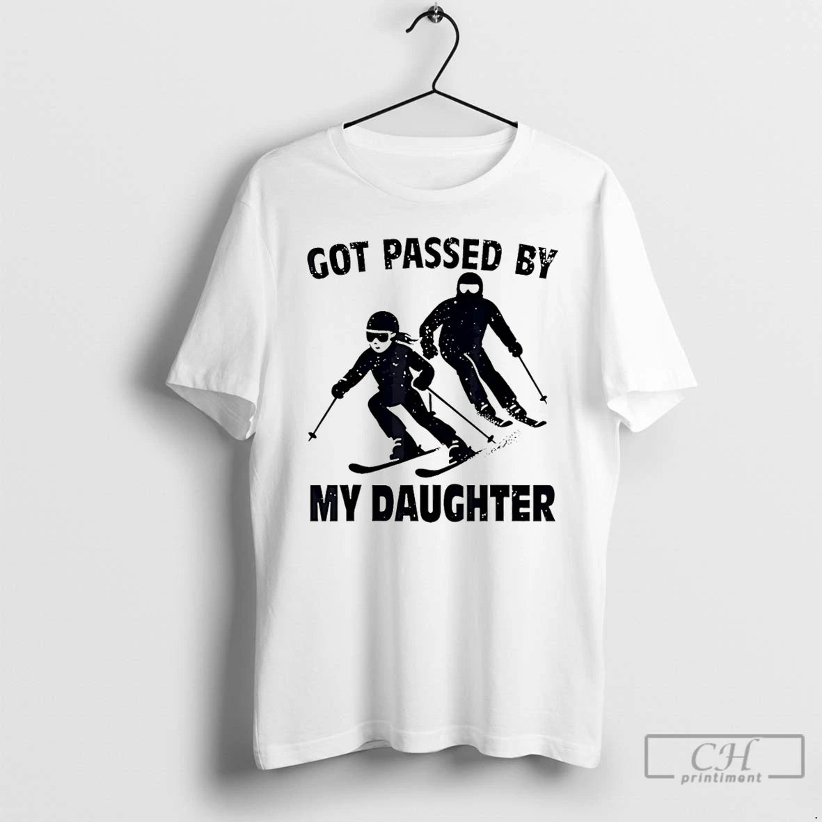 Premium Got Passed By My Daughter Skiing T Shirts