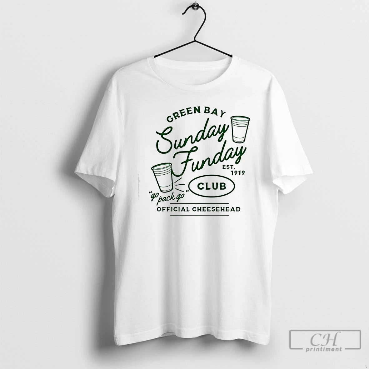 Premium Green Bay Sunday Funday Club T-Shirts, Hoodie, Sweatshirt | DripVista.com