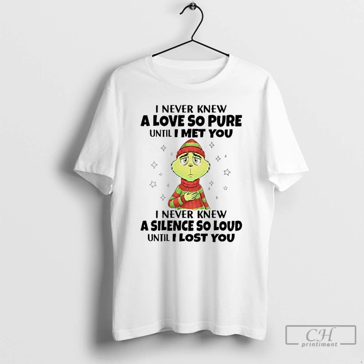 Premium Grinch I Never Knew A Love So Pure Until I Met You I Never T-Shirts, Hoodie, Sweatshirt | DripVista.com