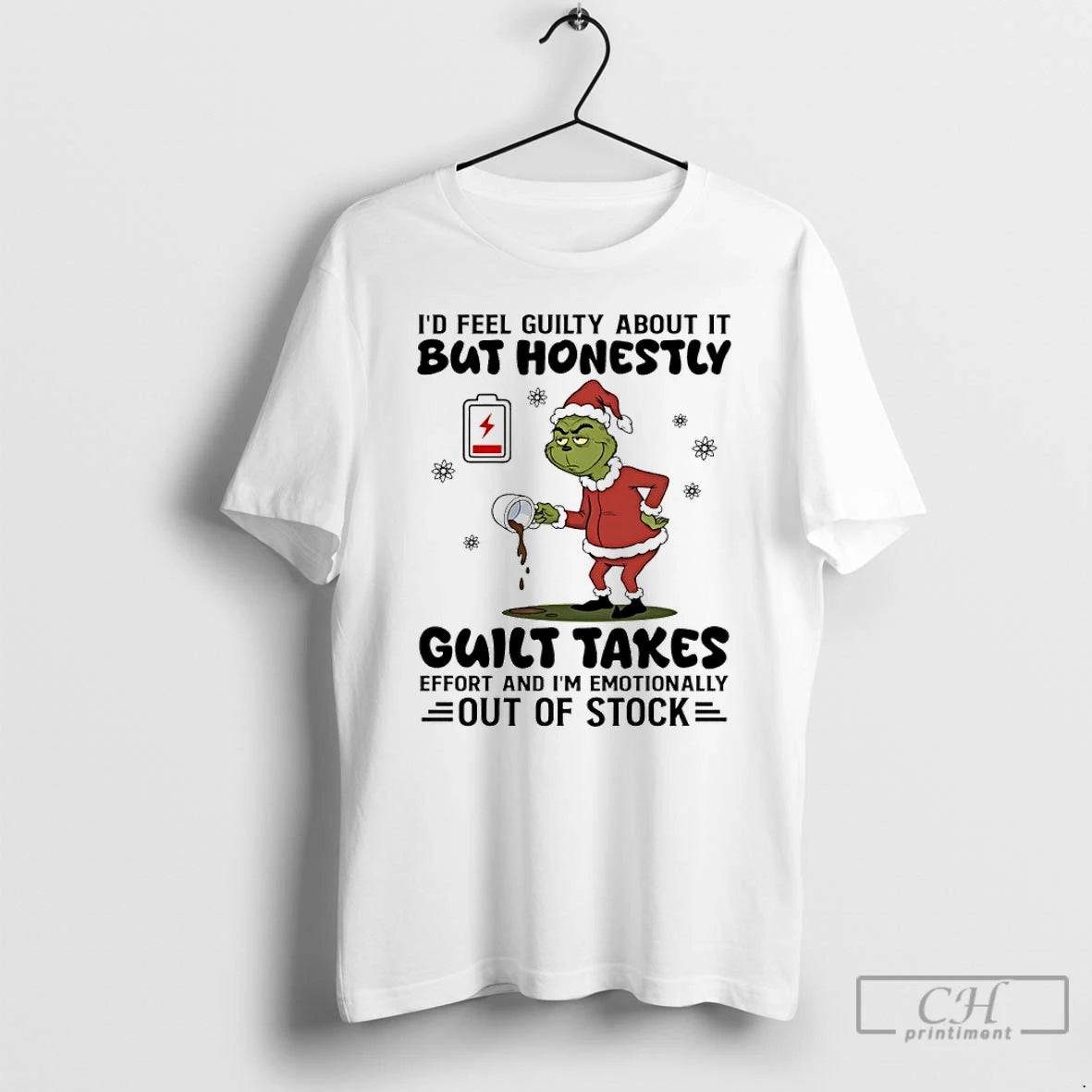 Premium Grinch Id Feel Guilty About It But Honestly Guilty Takes Christmas T Shirts Sweater Hoodie, Sweatshirt