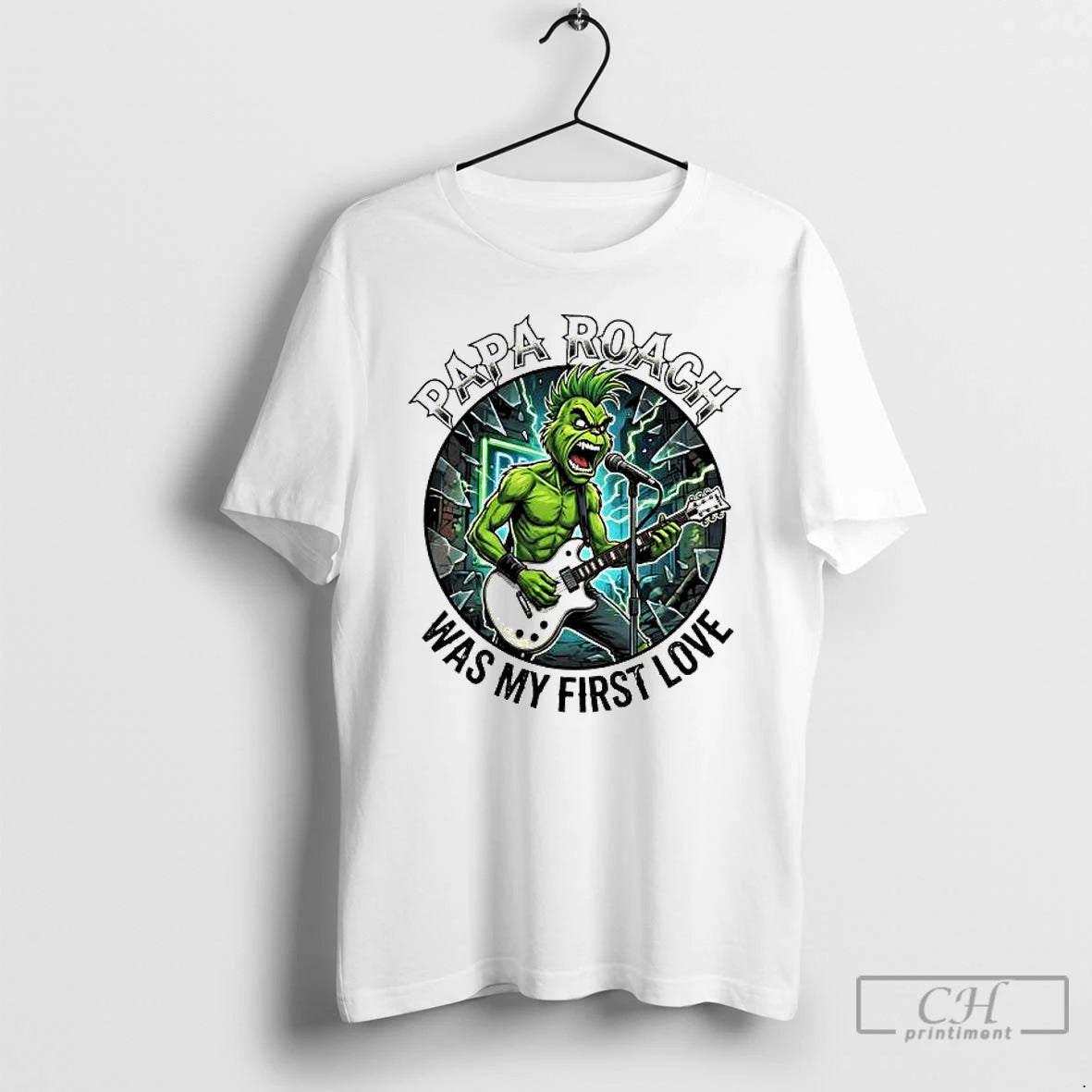 Premium Grinch Papa Roach Was My First Love Christmas Trends Stylish T-Shirts, Hoodie, Sweatshirt | DripVista.com