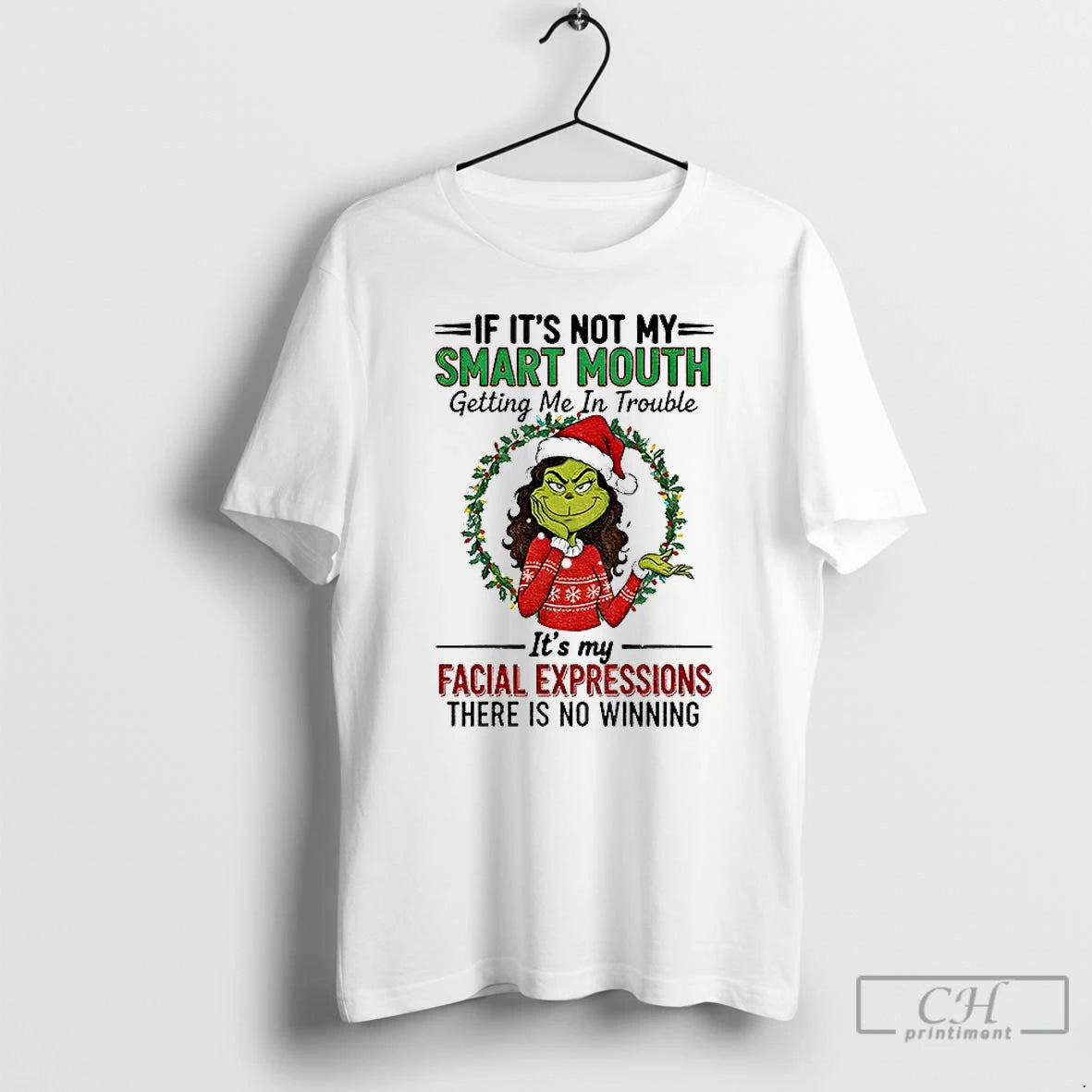 Premium Grinch Santa Im Like 12 People Packed In One Boy Spin The Wheel Bitch T-Shirts, Hoodie, Sweatshirt | DripVista.com