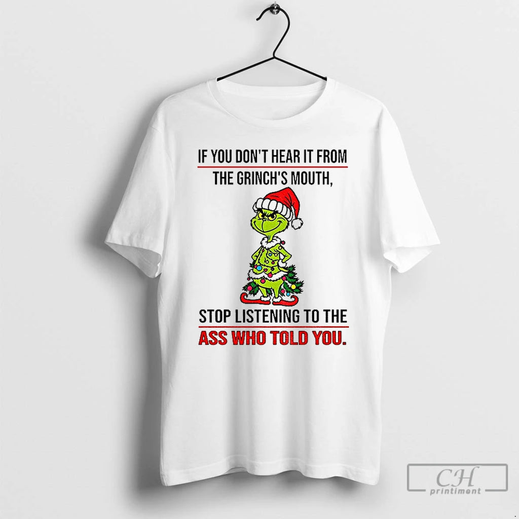 Premium Grinch Santa Im Not A Perfect Daughter But My Crazy Dad Loves Me And T-Shirts, Hoodie, Sweatshirt | DripVista.com
