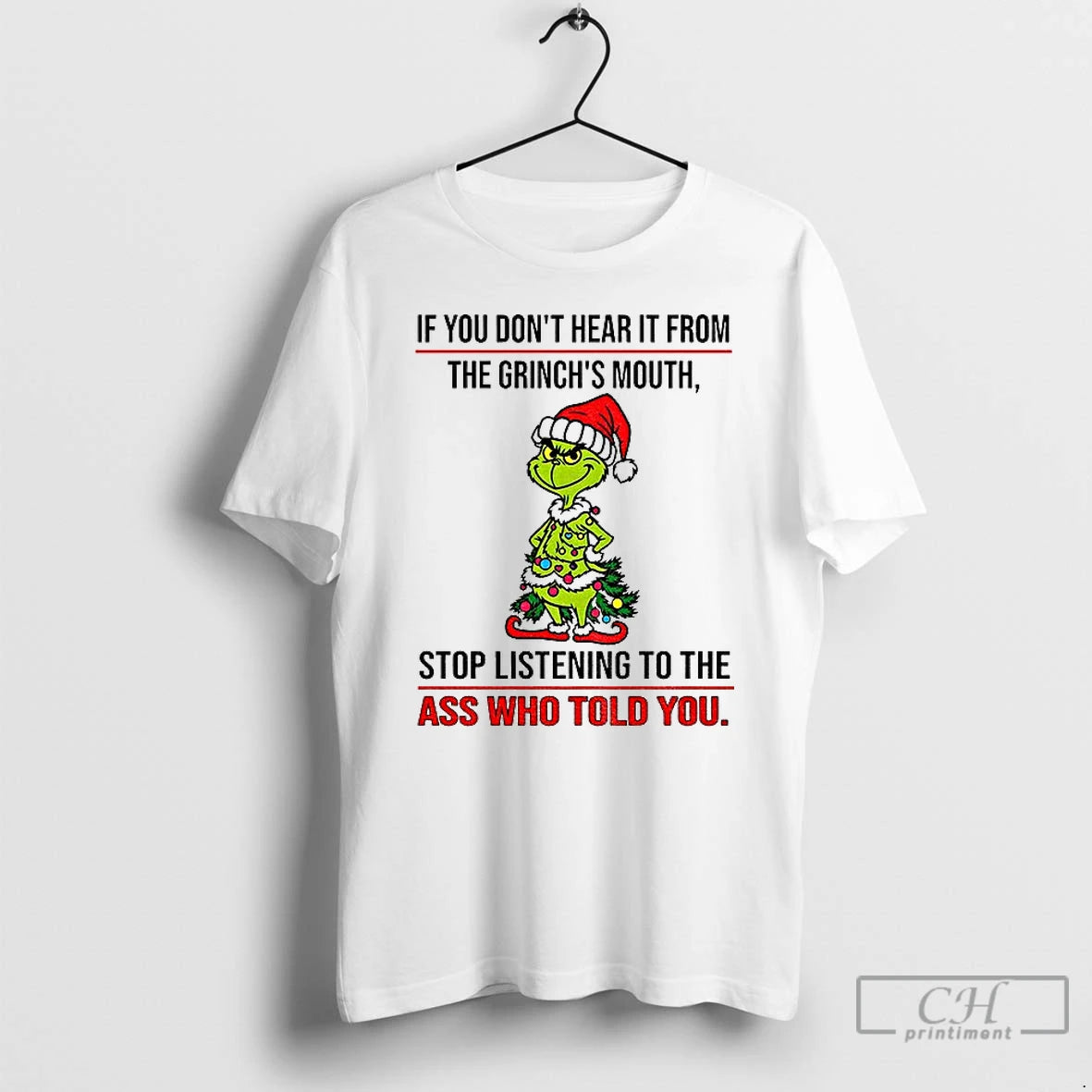 Premium Grinch Santa Im Not A Perfect Daughter But My Crazy Dad Loves Me And T-Shirts, Hoodie, Sweatshirt | DripVista.com