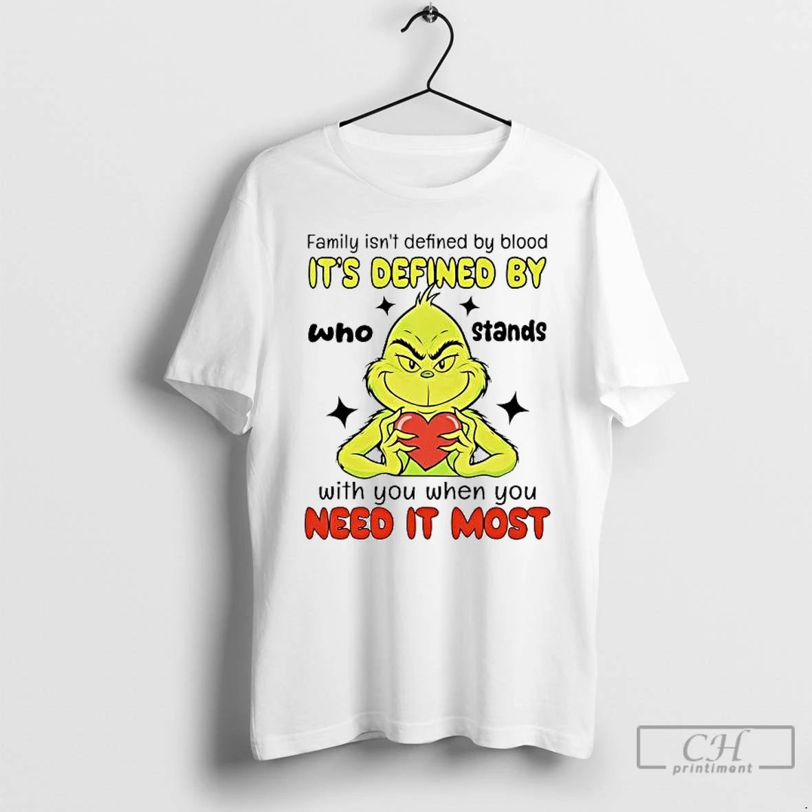Premium Grinch Family Isnt Defined By Blood Its Defined T-Shirts, Hoodie, Sweatshirt | DripVista.com