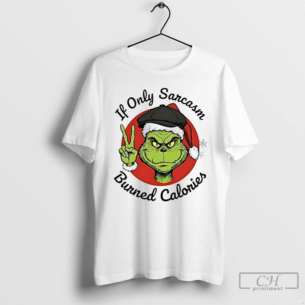 Premium Grinch If Only Sarcasm Burned Calories T-Shirts, Hoodie, Sweatshirt | DripVista.com