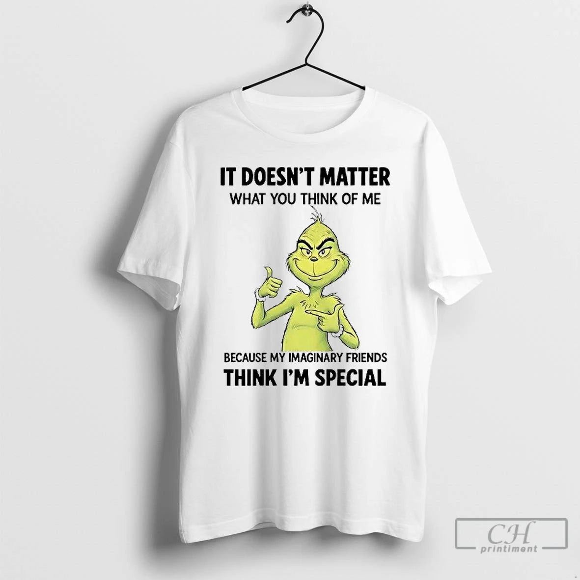 Premium Grinch It Doesnt Matter What You Think Of Me T-Shirts, Hoodie, Sweatshirt | DripVista.com