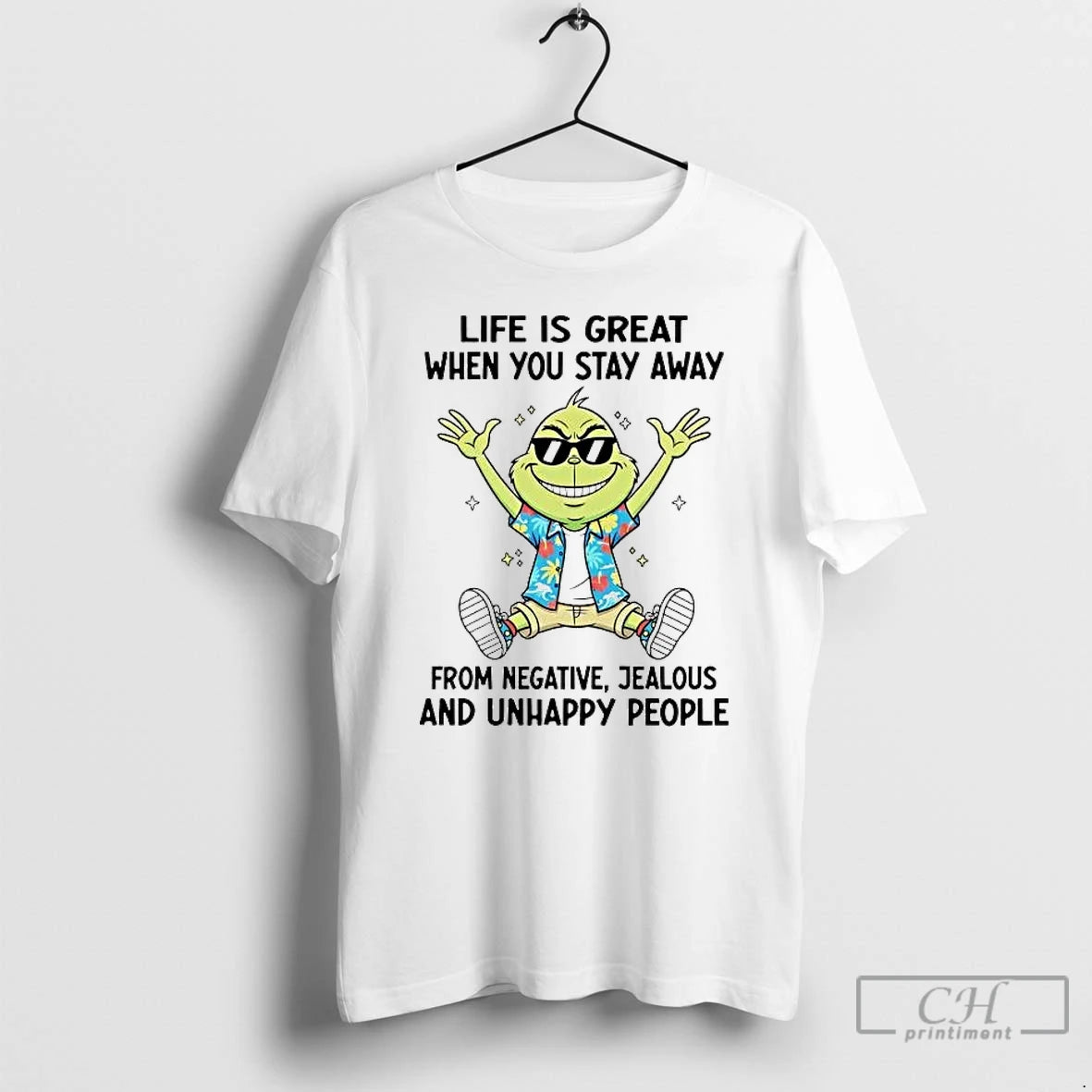 Premium Grinch Life Is Great When You Stay Away From Negative T-Shirts, Hoodie, Sweatshirt | DripVista.com