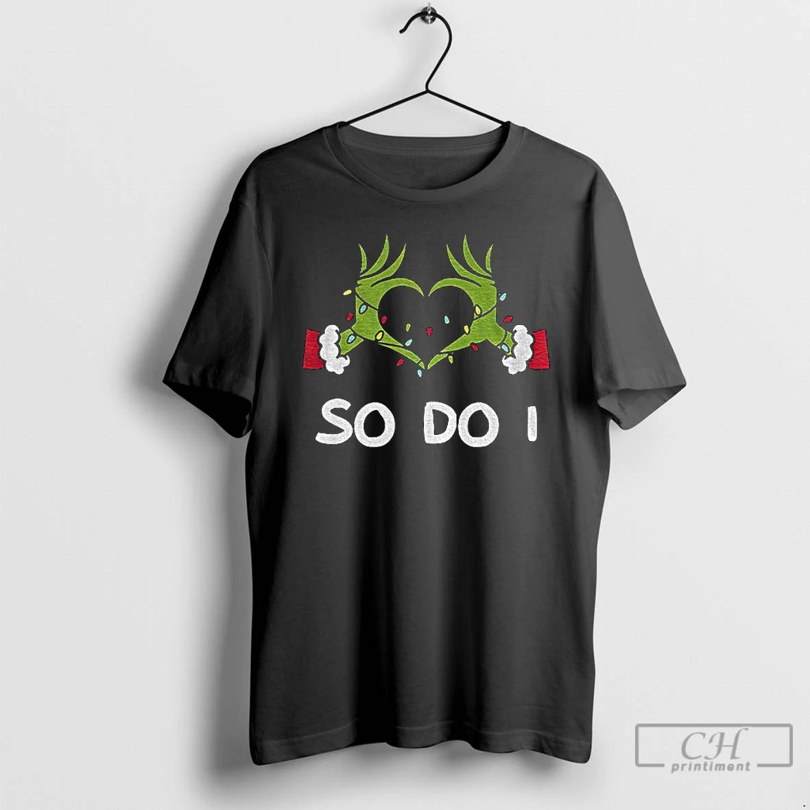 Premium Grinch Love Hands Sign So Do I Merry Christmas T-Shirts, Hoodie, Sweatshirt | DripVista.com