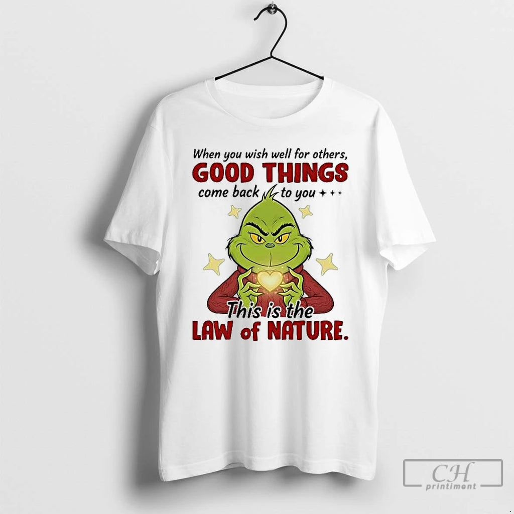 Premium Grinch When You Wish Well For Others Good Things T-Shirts, Hoodie, Sweatshirt | DripVista.com