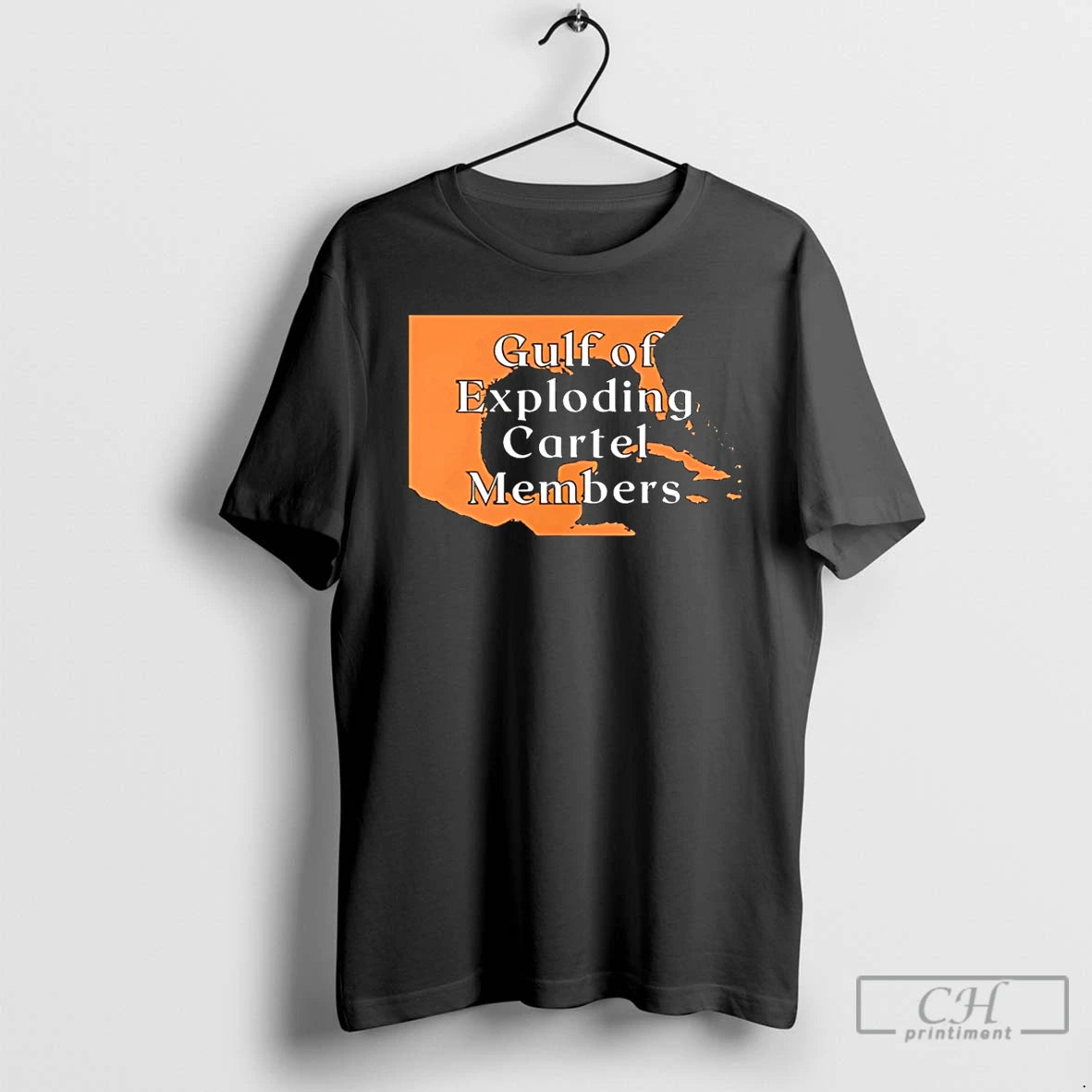Premium Gulf Of Exploding Cartel Members Map T Shirts