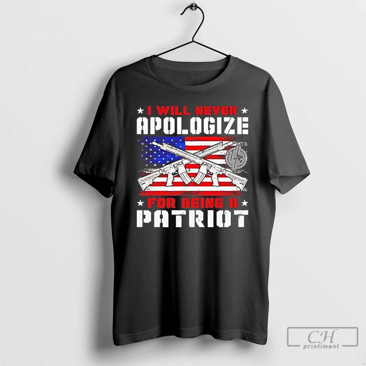 Premium Gun I Will Never Apologize For Being A Patriot Usa Flag T Shirts Sweater Hoodie, Sweatshirt | DripVista.com