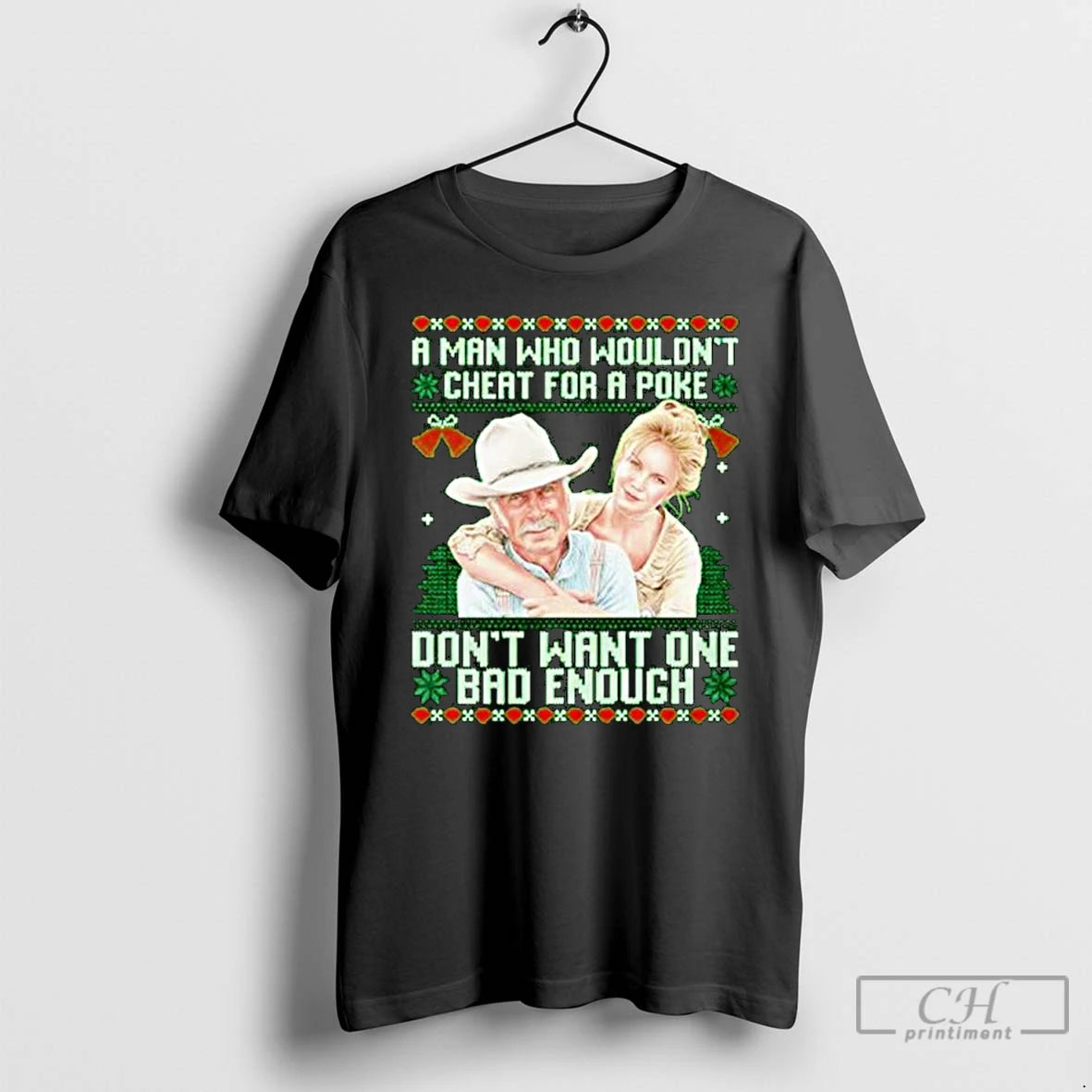 Premium Gus Mccrae And Lorena Wood A Man Who Wouldnt Cheat For A Poke Dont T-Shirts, Hoodie, Sweatshirt | DripVista.com