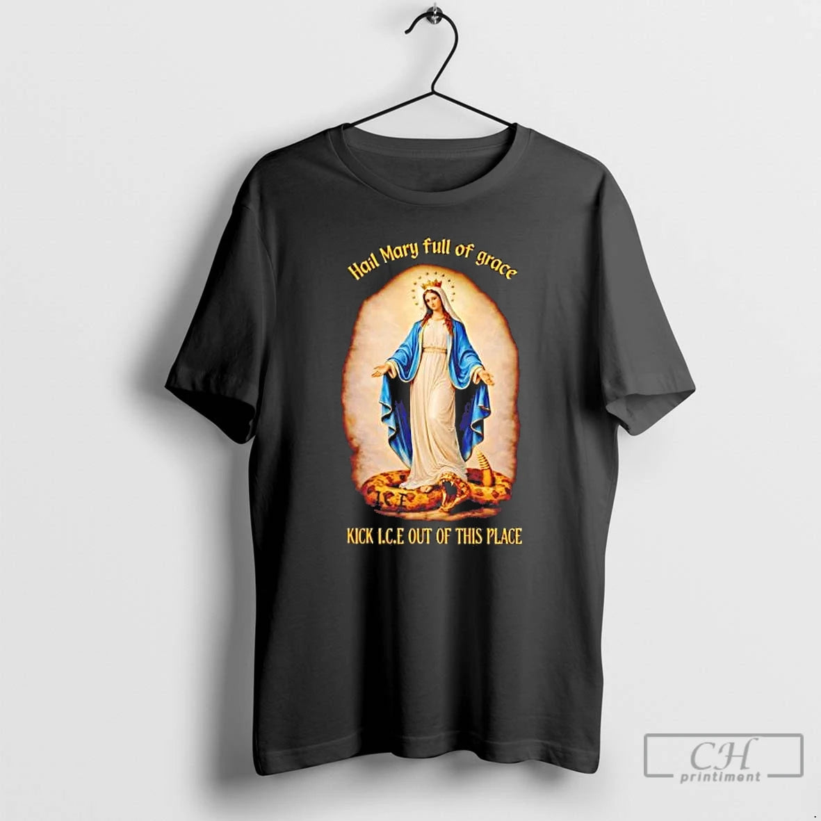 Premium Hail Mary Full Of Grace Kick Ice Out Of This Place T Shirts Sweater Hoodie, Sweatshirt | DripVista.com