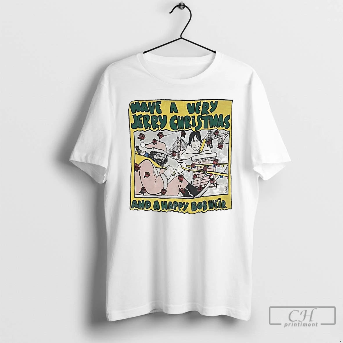 Premium Have A Very Jerry Christmas And A Happy Bob Weir T-Shirts, Hoodie, Sweatshirt | DripVista.com