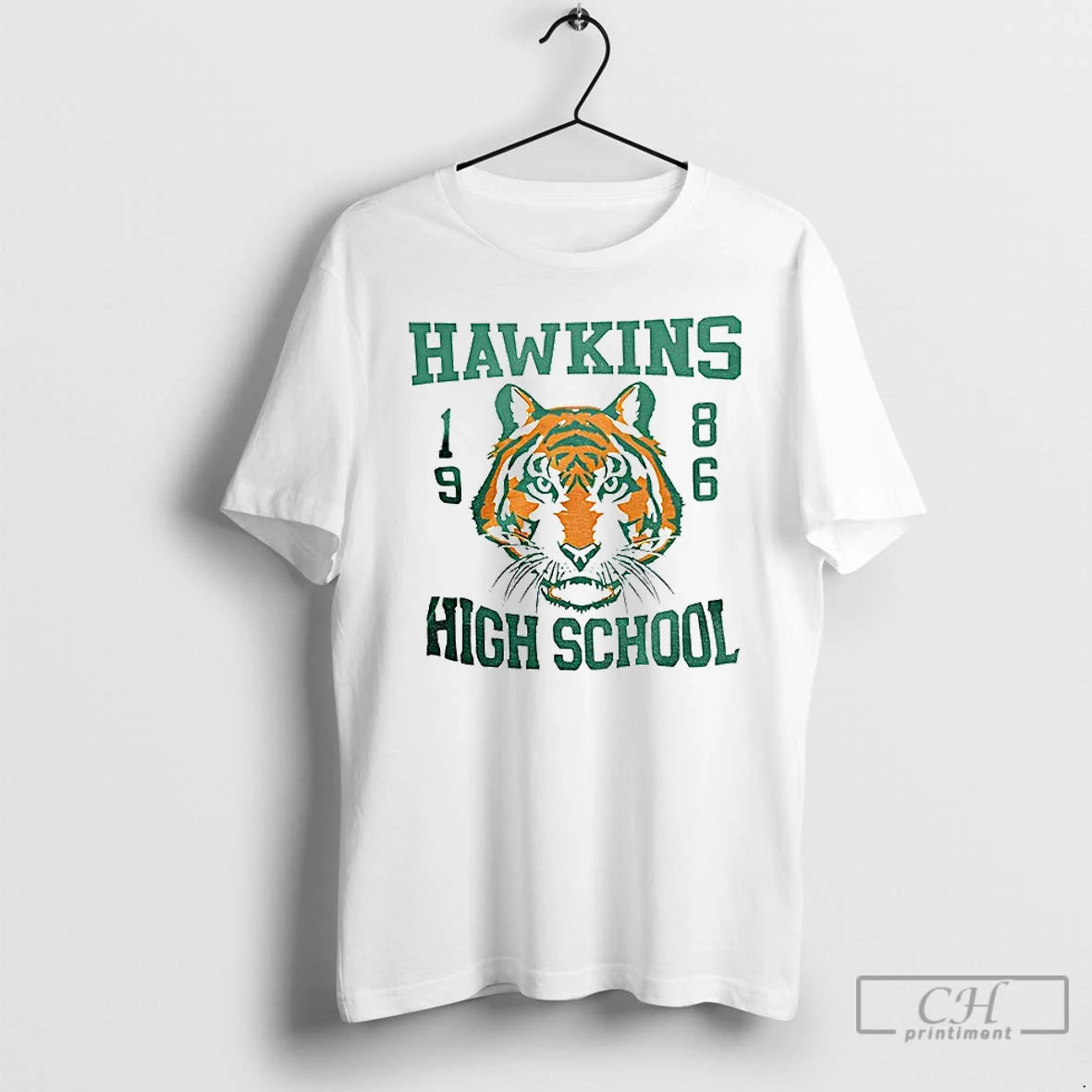 Premium Hawkins High School Tiger High Resolution T-Shirts, Hoodie, Sweatshirt | DripVista.com