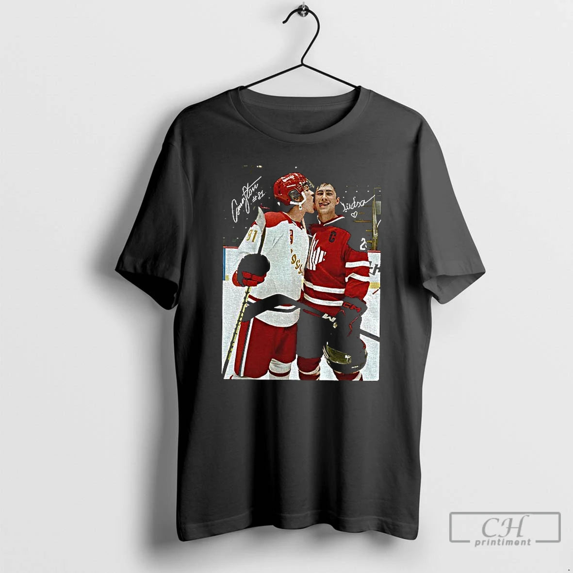 Premium Heated Movie Rivalry Hockey Couple Graphic Signature T-Shirts, Hoodie, Sweatshirt | DripVista.com