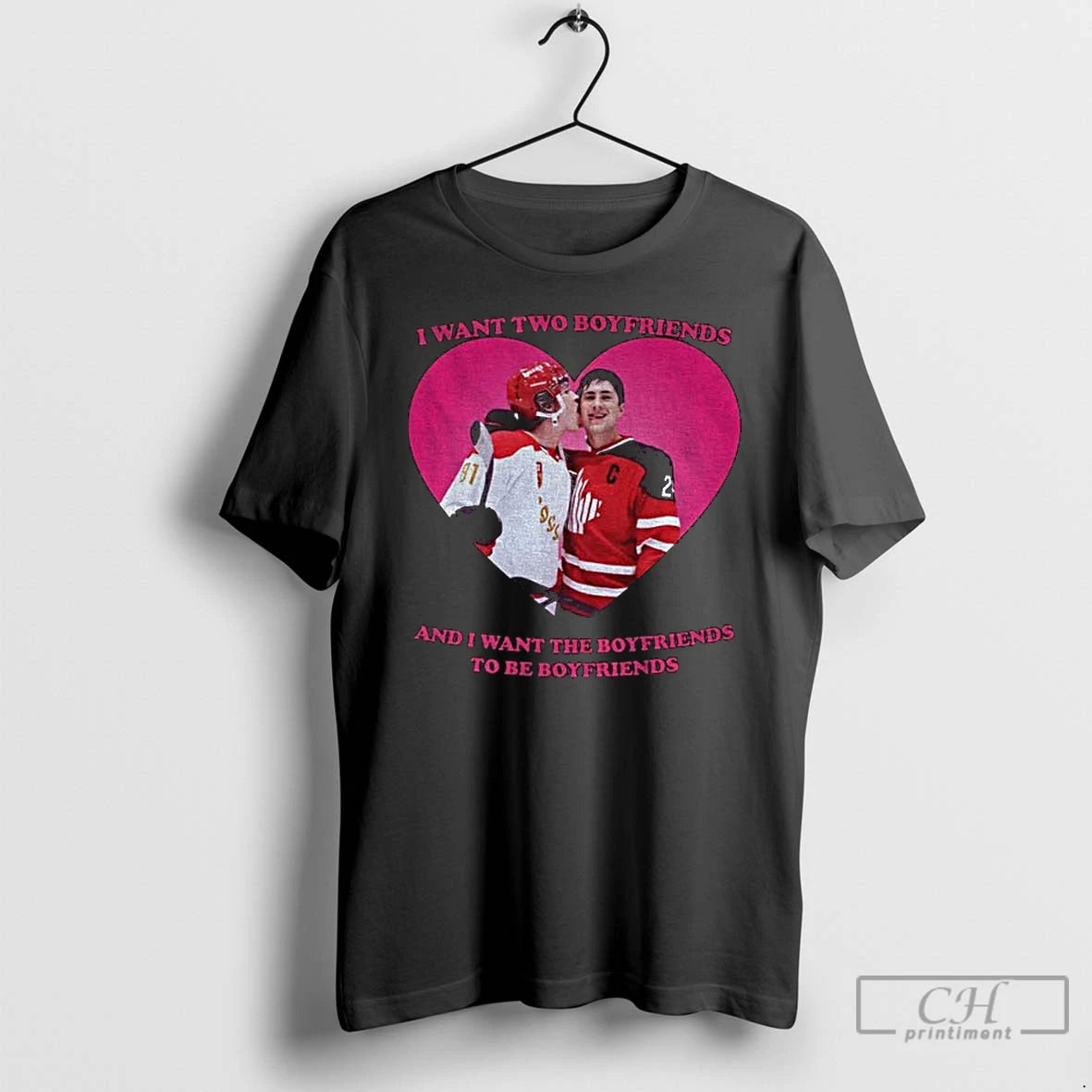 Premium Heated Rivalry Ilya Shane I Want Two Boyfriends Pink Heart T-Shirts, Hoodie, Sweatshirt | DripVista.com