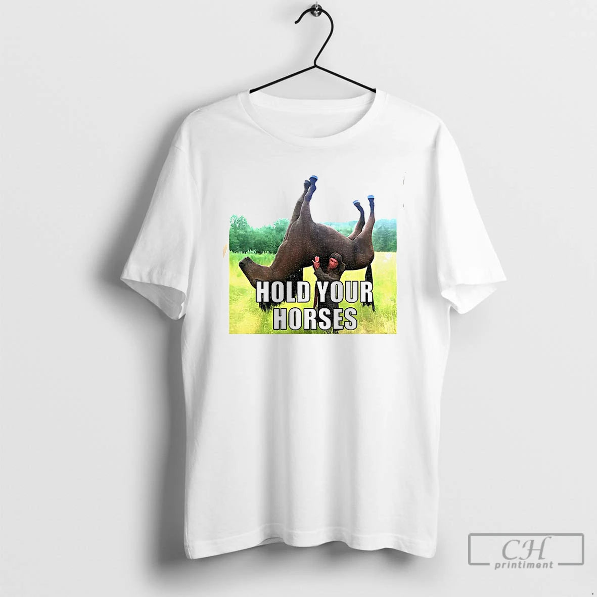 Premium Hold Your Horses Funny T-Shirts, Hoodie, Sweatshirt | DripVista.com