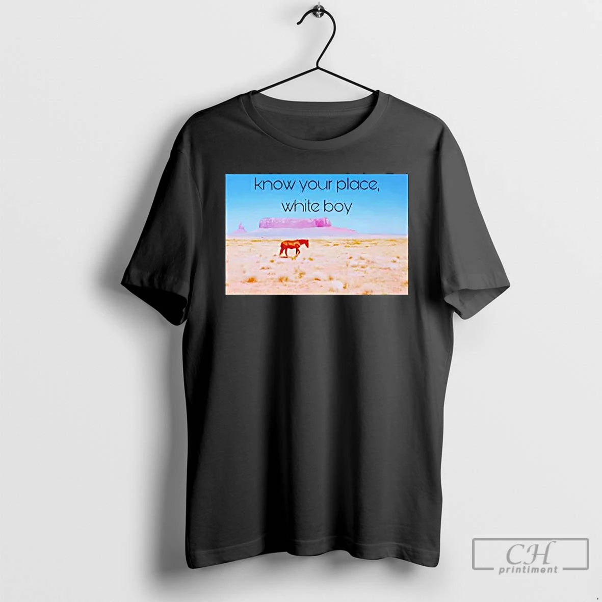 Premium Horse Know Your Place White Boy T-Shirts, Hoodie, Sweatshirt | DripVista.com