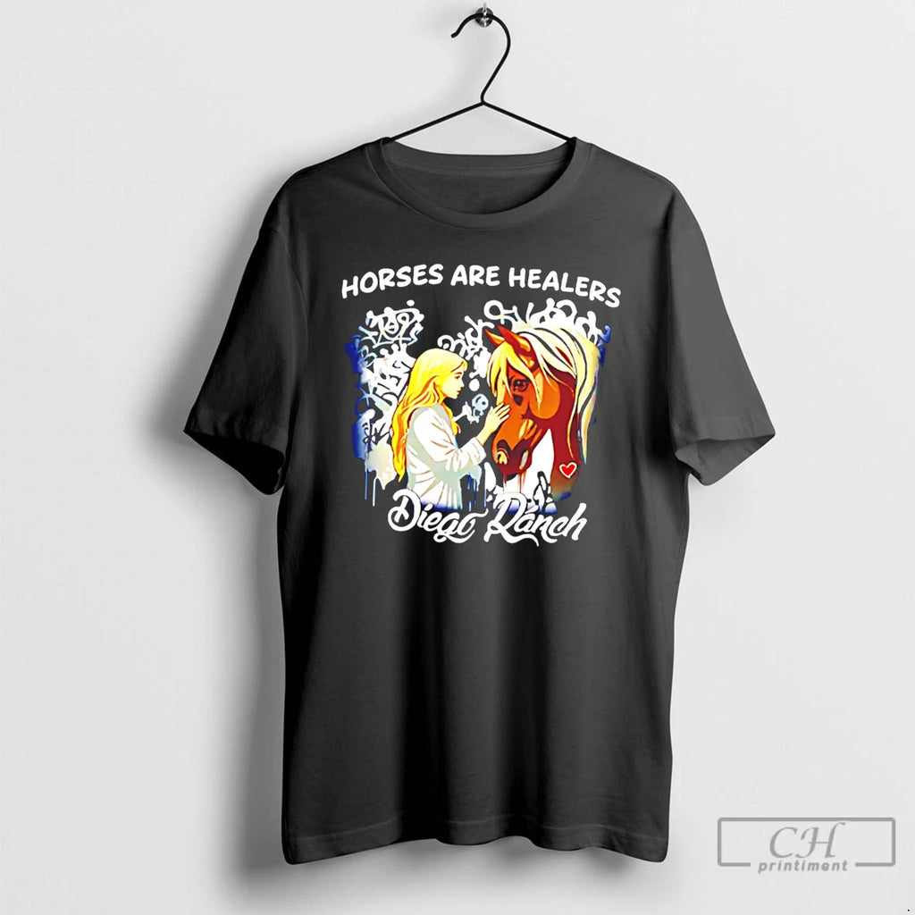Premium Horses Are Healers Died Ranch Horse Lover Tee